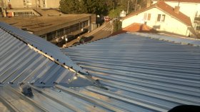 Roof trapezoidal sheet metal