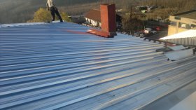 Roof trapezoidal sheet metal