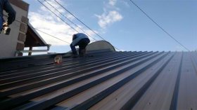 Roof trapezoidal sheet metal