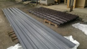 Roof trapezoidal sheet metal