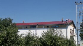 Roof trapezoidal sheet metal