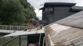 Roof trapezoidal sheet metal