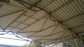 Roof trapezoidal sheet metal