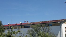 Roof trapezoidal sheet metal