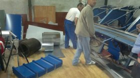 Roof trapezoidal sheet metal