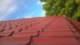 Roof tile steel sheet