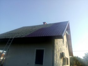 Roof metal tile