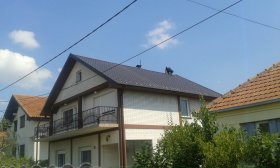Roofing steel tile